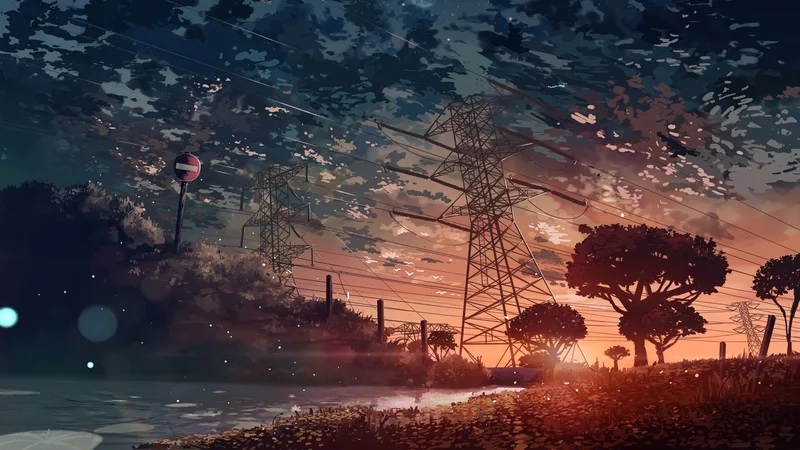 Tận hưởng ảnh nền máy tính phong cảnh anime tuyệt đẹp