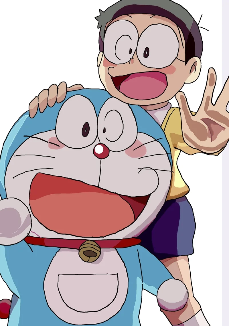 Ảnh nobita và doraemon cute sẽ là điểm nhấn đáng yêu cho bộ sưu tập của bạn!