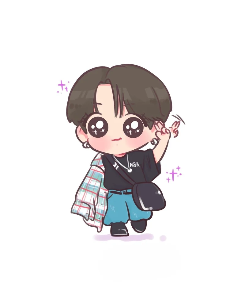 Phong cách mạnh mẽ với hình ảnh chibi ngầu