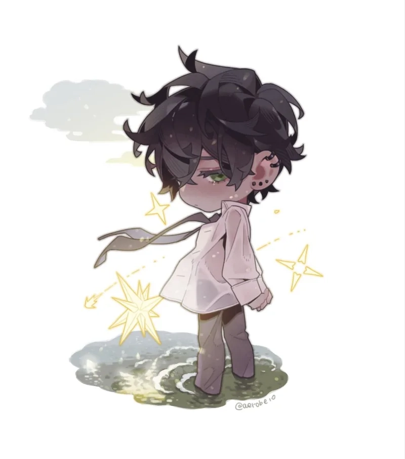 Cá tính trong từng nét vẽ với anime chibi cute ngầu
