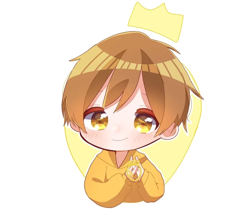 Vẻ đẹp nhẹ nhàng trong hình ảnh chibi nam cute đơn giản
