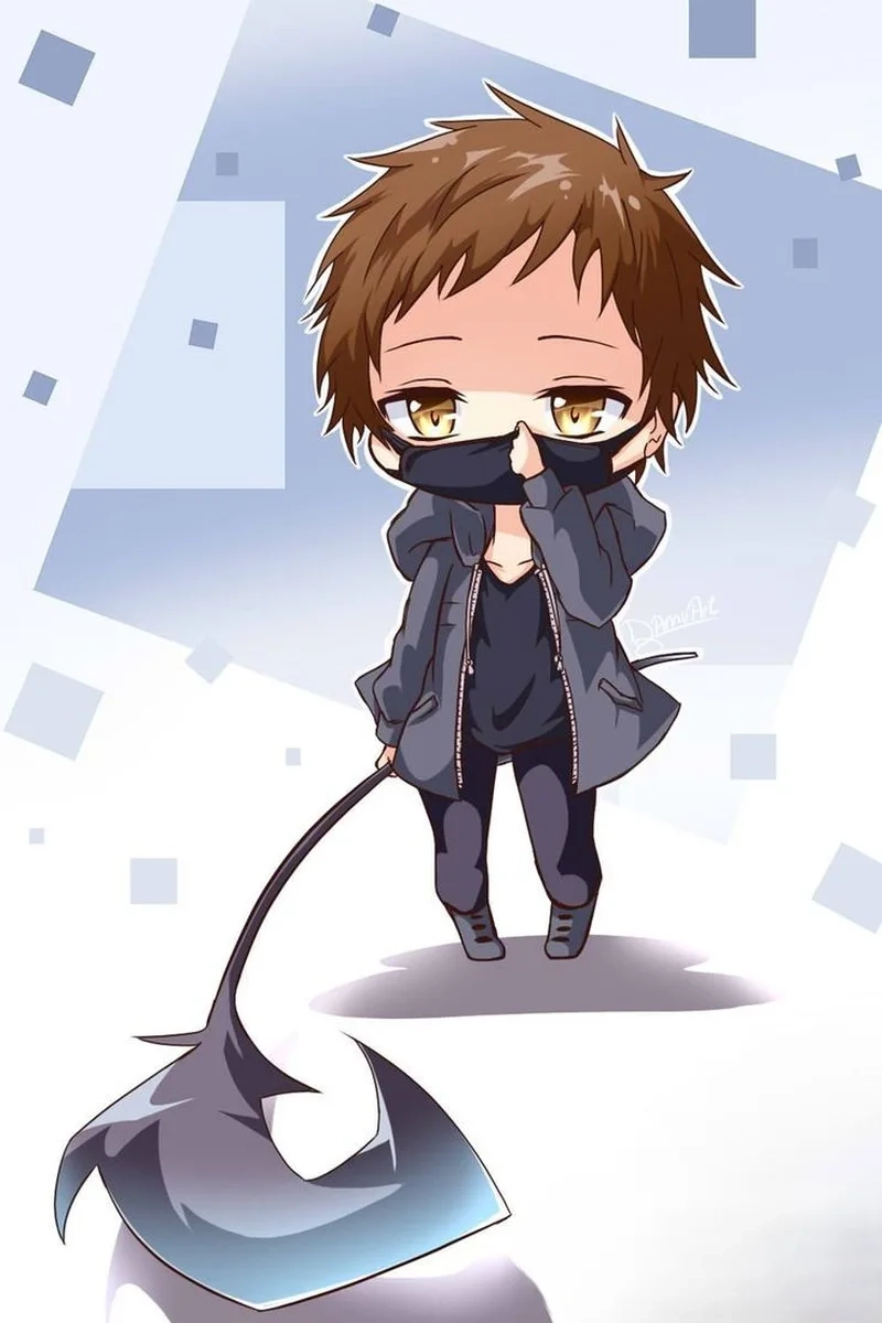 Đầy khí chất với hình chibi nam ngầu