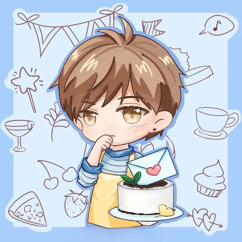 Biểu cảm cool ngầu với ảnh chibi nam lạnh lùng