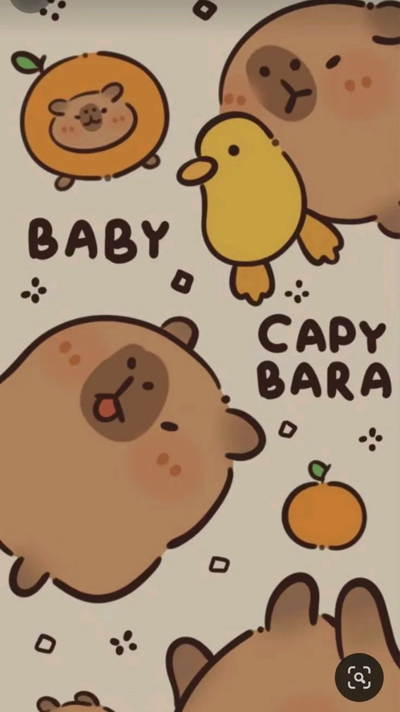 Cập nhật capybara cute cho hình nền của bạn để tăng sự dễ thương