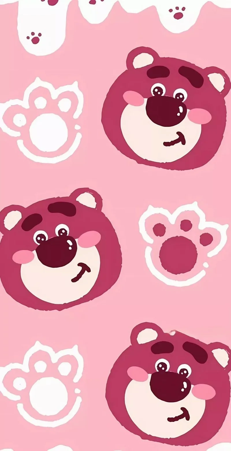 Tạo điểm nhấn với hình nền gấu dâu lotso siêu dễ thương cho màn hình