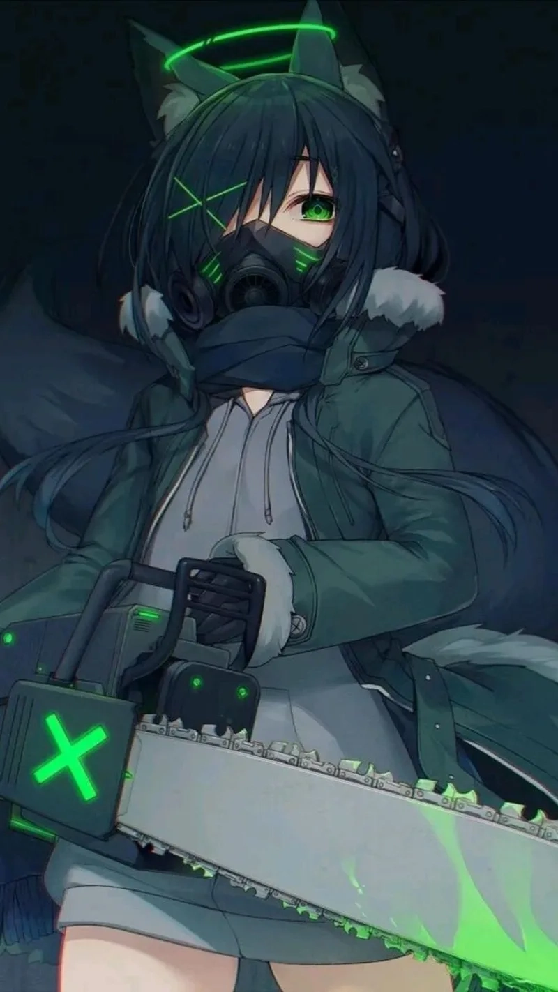 Cute hình nền đẹp anime nữ ngầu mang lại sự mạnh mẽ và dễ thương
