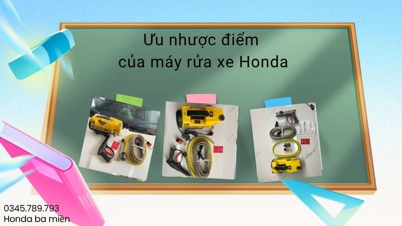 Ưu nhược điểm máy rửa xe Honda
